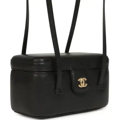 Chanel Chanel Preppy Coco Long Vanity with Straps Black Shiny Caviar Brushed Gold Hardware | Thumbnail 2 Chanel Chanel Preppy Coco Long Vanity with Straps Black Shiny Caviar Brushed Gold Hardware | Thumbnail 2