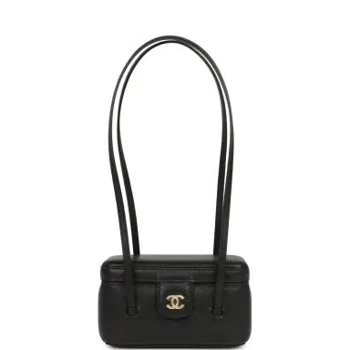 Chanel Chanel Preppy Coco Long Vanity with Straps Black Shiny Caviar Brushed Gold Hardware | Thumbnail 7 Chanel Chanel Preppy Coco Long Vanity with Straps Black Shiny Caviar Brushed Gold Hardware | Thumbnail 7