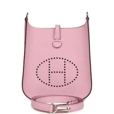 HERMÈS Hermes Evelyne Sellier TPM Mauve Sylvestre Epsom Palladium Hardware | Thumbnail 1 HERMÈS Hermes Evelyne Sellier TPM Mauve Sylvestre Epsom Palladium Hardware | Thumbnail 1