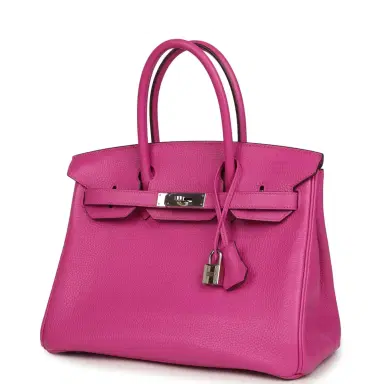 HERMÈS Pre-owned Hermes Birkin 30 Magnolia Clemence Palladium Hardware | Thumbnail 5 HERMÈS Pre-owned Hermes Birkin 30 Magnolia Clemence Palladium Hardware | Thumbnail 5