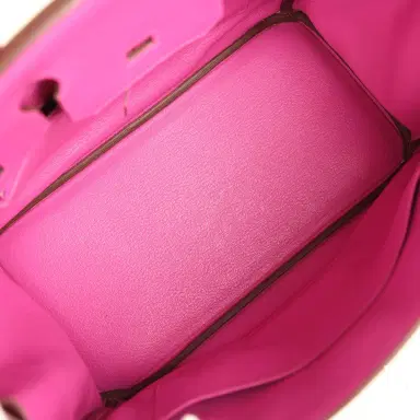 HERMÈS Pre-owned Hermes Birkin 30 Magnolia Clemence Palladium Hardware | Thumbnail 8 HERMÈS Pre-owned Hermes Birkin 30 Magnolia Clemence Palladium Hardware | Thumbnail 8