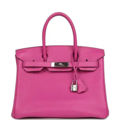 HERMÈS Pre-owned Hermes Birkin 30 Magnolia Clemence Palladium Hardware | Thumbnail 1 HERMÈS Pre-owned Hermes Birkin 30 Magnolia Clemence Palladium Hardware | Thumbnail 1