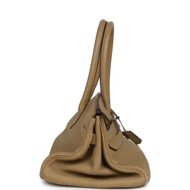 HERMÈS Vintage Hermes Shoulder Birkin 42 JPG Poussiere Clemence Palladium Hardware | Thumbnail 3 HERMÈS Vintage Hermes Shoulder Birkin 42 JPG Poussiere Clemence Palladium Hardware | Thumbnail 3