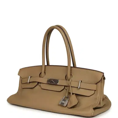 HERMÈS Vintage Hermes Shoulder Birkin 42 JPG Poussiere Clemence Palladium Hardware | Thumbnail 5 HERMÈS Vintage Hermes Shoulder Birkin 42 JPG Poussiere Clemence Palladium Hardware | Thumbnail 5