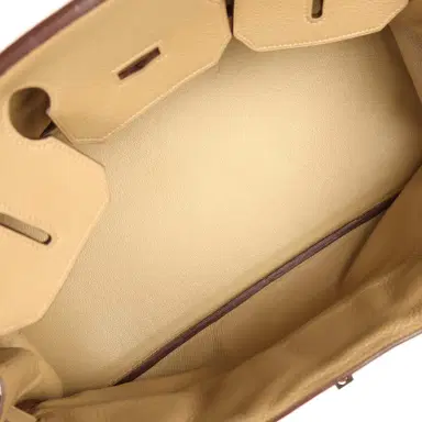 HERMÈS Vintage Hermes Shoulder Birkin 42 JPG Poussiere Clemence Palladium Hardware | Thumbnail 8 HERMÈS Vintage Hermes Shoulder Birkin 42 JPG Poussiere Clemence Palladium Hardware | Thumbnail 8