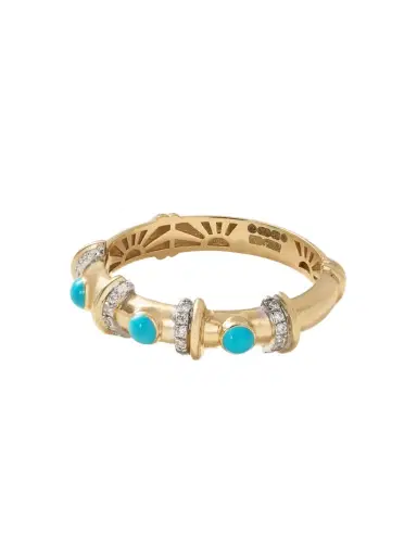 L’Atelier Nawbar Milky Way 18-karat Gold, Turquoise And Diamond Ring | Thumbnail 1 L’Atelier Nawbar Milky Way 18-karat Gold, Turquoise And Diamond Ring | Thumbnail 1