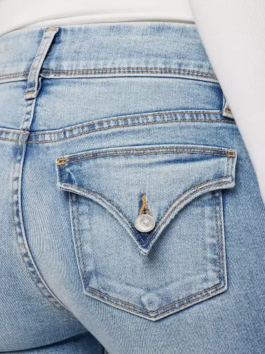 Hudson Jeans Women's Beth Mid-Rise Baby Boot-Cut Jeans - Motion | Thumbnail 6 Hudson Jeans Women's Beth Mid-Rise Baby Boot-Cut Jeans - Motion | Thumbnail 6