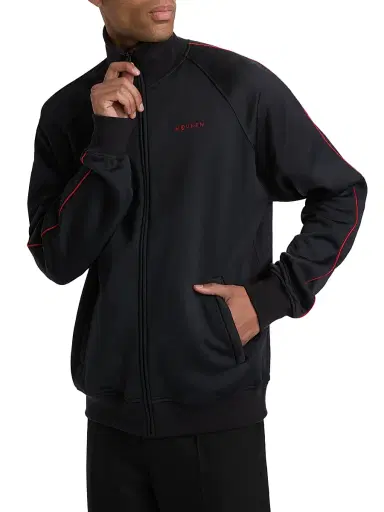 McQueen Men's Logo Cotton-Blend Track Jacket - Midnight | Thumbnail 3 McQueen Men's Logo Cotton-Blend Track Jacket - Midnight | Thumbnail 3