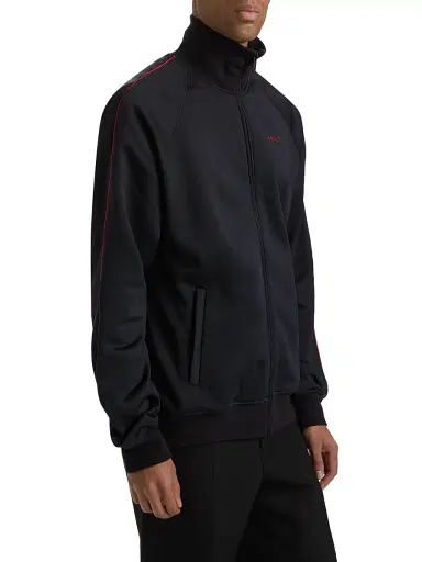 McQueen Men's Logo Cotton-Blend Track Jacket - Midnight | Thumbnail 4 McQueen Men's Logo Cotton-Blend Track Jacket - Midnight | Thumbnail 4