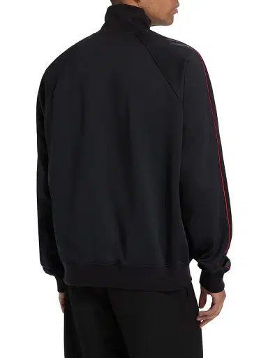 McQueen Men's Logo Cotton-Blend Track Jacket - Midnight | Thumbnail 5 McQueen Men's Logo Cotton-Blend Track Jacket - Midnight | Thumbnail 5