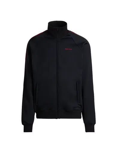 McQueen Men's Logo Cotton-Blend Track Jacket - Midnight | Thumbnail 1 McQueen Men's Logo Cotton-Blend Track Jacket - Midnight | Thumbnail 1