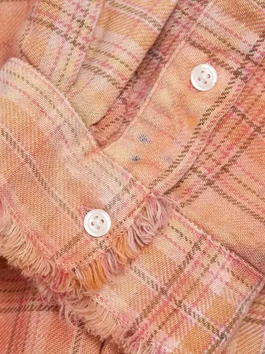 R13 Women's Shredded Seam Plaid Shirt | Thumbnail 7 R13 Women's Shredded Seam Plaid Shirt | Thumbnail 7