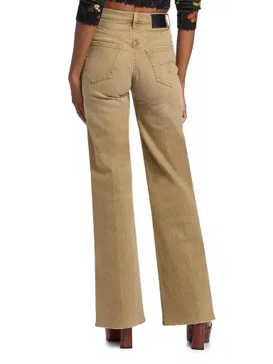 R13 Women's Charlotte Flared Jeans - Olive Green Haze Stretch - Size 27 | Thumbnail 5 R13 Women's Charlotte Flared Jeans - Olive Green Haze Stretch - Size 27 | Thumbnail 5