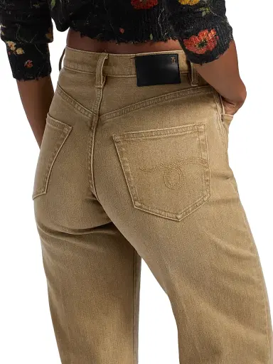 R13 Women's Charlotte Flared Jeans - Olive Green Haze Stretch - Size 27 | Thumbnail 6 R13 Women's Charlotte Flared Jeans - Olive Green Haze Stretch - Size 27 | Thumbnail 6