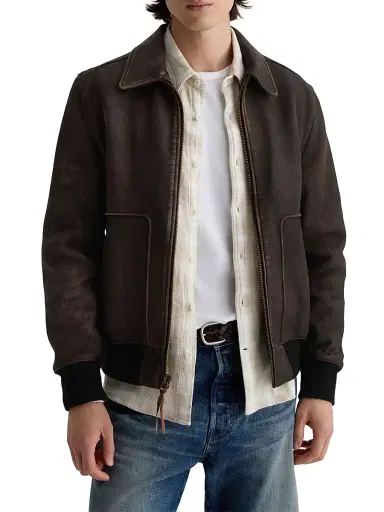 AG Jeans Men's Charles Leather Adventure Jacket - Adventure | Thumbnail 3 AG Jeans Men's Charles Leather Adventure Jacket - Adventure | Thumbnail 3