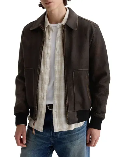 AG Jeans Men's Charles Leather Adventure Jacket - Adventure | Thumbnail 4 AG Jeans Men's Charles Leather Adventure Jacket - Adventure | Thumbnail 4