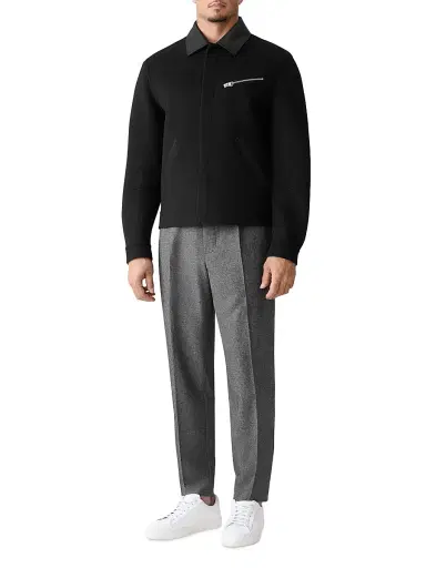 Mackage Men's Hayes Double-Faced Wool Jacket - Black | Thumbnail 2 Mackage Men's Hayes Double-Faced Wool Jacket - Black | Thumbnail 2