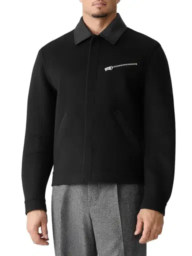 Mackage Men's Hayes Double-Faced Wool Jacket - Black | Thumbnail 3 Mackage Men's Hayes Double-Faced Wool Jacket - Black | Thumbnail 3