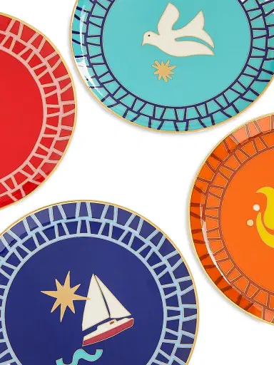 Jonathan Adler Playa 4-Piece Small Plates Set | Thumbnail 4 Jonathan Adler Playa 4-Piece Small Plates Set | Thumbnail 4