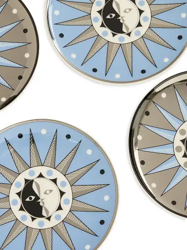 Jonathan Adler Soleil 4-Piece Coaster Set - Blue Grey | Thumbnail 4 Jonathan Adler Soleil 4-Piece Coaster Set - Blue Grey | Thumbnail 4