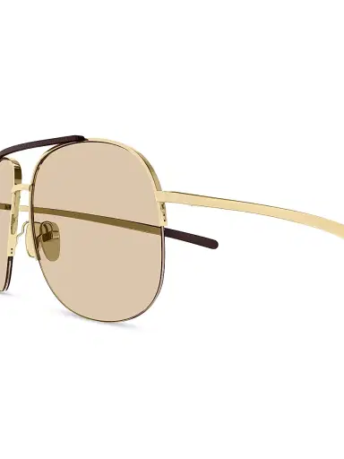 Gucci Women's Fashion Show 61MM Pilot Sunglasses - Gold Brown | Thumbnail 3 Gucci Women's Fashion Show 61MM Pilot Sunglasses - Gold Brown | Thumbnail 3
