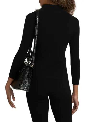 Toteme Women's Fitted Polo Cardigan - Black | Thumbnail 5 Toteme Women's Fitted Polo Cardigan - Black | Thumbnail 5