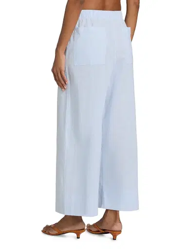 Toteme Women's Wide Summer Trousers - Sky | Thumbnail 5 Toteme Women's Wide Summer Trousers - Sky | Thumbnail 5