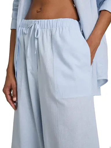 Toteme Women's Wide Summer Trousers - Sky | Thumbnail 6 Toteme Women's Wide Summer Trousers - Sky | Thumbnail 6