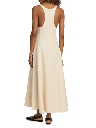 TOTEME Women's Sculpted Cotton Maxi Dress - Ecru | Thumbnail 5 TOTEME Women's Sculpted Cotton Maxi Dress - Ecru | Thumbnail 5