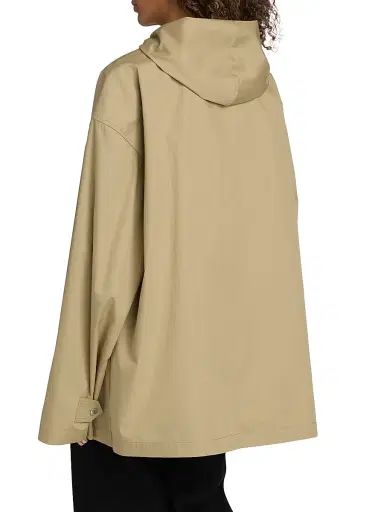 Toteme Women's Technical Scarf Cotton Jacket - Cashew | Thumbnail 5 Toteme Women's Technical Scarf Cotton Jacket - Cashew | Thumbnail 5