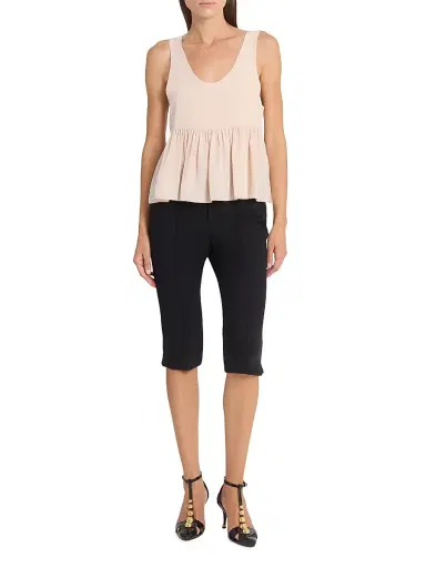 Chloé Women's Babydoll Silk Top - Delicate Pink | Thumbnail 2 Chloé Women's Babydoll Silk Top - Delicate Pink | Thumbnail 2