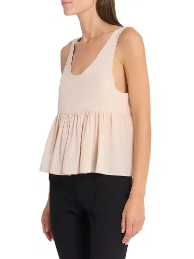 Chloé Women's Babydoll Silk Top - Delicate Pink | Thumbnail 4 Chloé Women's Babydoll Silk Top - Delicate Pink | Thumbnail 4