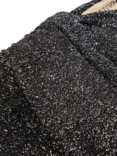 Valentino Garavani Women's Sequin Thread Jumper - Black Silver - Size Medium | Thumbnail 6 Valentino Garavani Women's Sequin Thread Jumper - Black Silver - Size Medium | Thumbnail 6