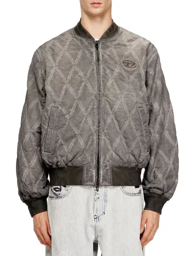 Diesel Men's Treat Diamond-Quilted Bomber Jacket | Thumbnail 3 Diesel Men's Treat Diamond-Quilted Bomber Jacket | Thumbnail 3