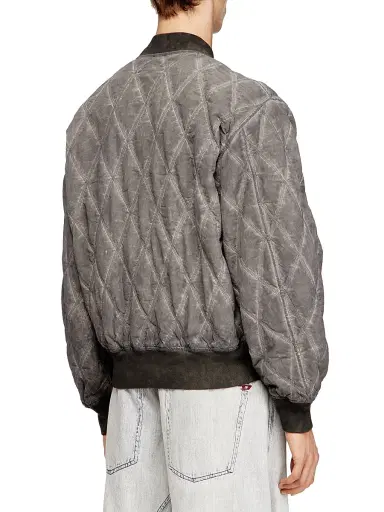 Diesel Men's Treat Diamond-Quilted Bomber Jacket | Thumbnail 4 Diesel Men's Treat Diamond-Quilted Bomber Jacket | Thumbnail 4