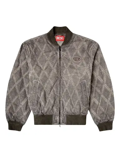 Diesel Men's Treat Diamond-Quilted Bomber Jacket | Thumbnail 1 Diesel Men's Treat Diamond-Quilted Bomber Jacket | Thumbnail 1