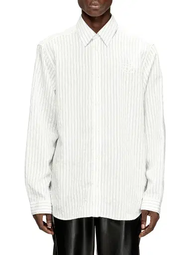 Diesel Men's Striped Classic Button-Front Shirt - | Thumbnail 3 Diesel Men's Striped Classic Button-Front Shirt - | Thumbnail 3