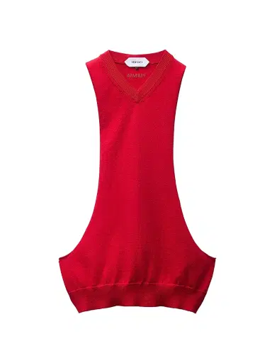 Versace Women's Cotton Knit Tank - Red | Thumbnail 1 Versace Women's Cotton Knit Tank - Red | Thumbnail 1