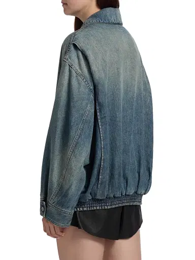 MM6 Maison Margiela Women's Denim Oversized Jacket - Blue | Thumbnail 5 MM6 Maison Margiela Women's Denim Oversized Jacket - Blue | Thumbnail 5