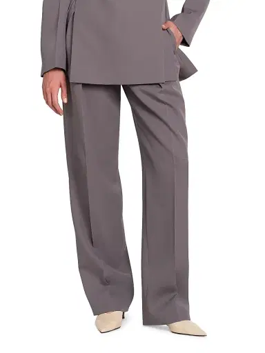 Jil Sander Women's Pleat-Front Wool Gabardine Trousers | Thumbnail 3 Jil Sander Women's Pleat-Front Wool Gabardine Trousers | Thumbnail 3