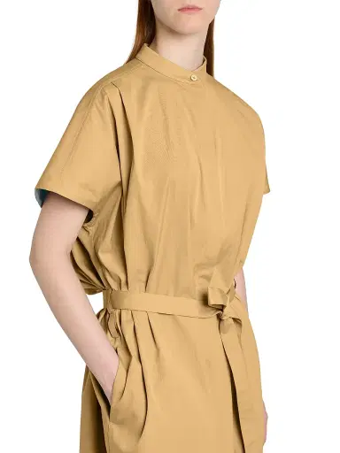 Jil Sander Women's Glaze-Finished Cotton Poplin Shirtdress - Cereal | Thumbnail 6 Jil Sander Women's Glaze-Finished Cotton Poplin Shirtdress - Cereal | Thumbnail 6