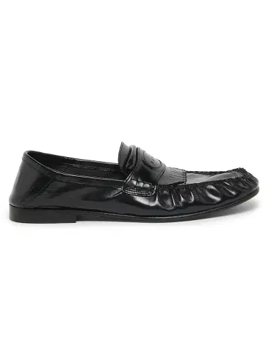 Marni Men's Leather Moccasin Loafers - Black | Thumbnail 1 Marni Men's Leather Moccasin Loafers - Black | Thumbnail 1