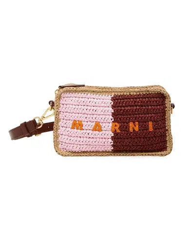 Marni Men's Logo Woven Camera Bag | Thumbnail 1 Marni Men's Logo Woven Camera Bag | Thumbnail 1