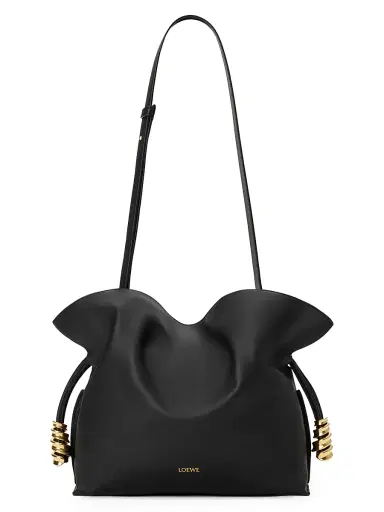 Loewe Women's Coil Flamenco Medium Leather Clutch - Black | Thumbnail 6 Loewe Women's Coil Flamenco Medium Leather Clutch - Black | Thumbnail 6