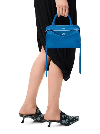 LOEWE Women's Amazona Mini Leather Top Handle Bag - Royal Azur | Thumbnail 3 LOEWE Women's Amazona Mini Leather Top Handle Bag - Royal Azur | Thumbnail 3