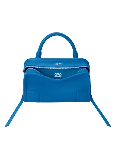 LOEWE Women's Amazona Mini Leather Top Handle Bag - Royal Azur | Thumbnail 1 LOEWE Women's Amazona Mini Leather Top Handle Bag - Royal Azur | Thumbnail 1