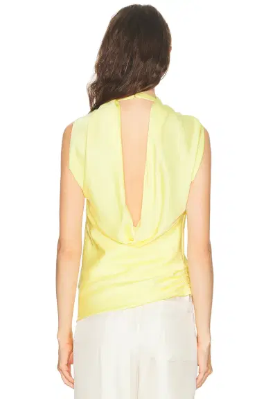 SIMKHAI Samira Satin Cape Top | Thumbnail 3 SIMKHAI Samira Satin Cape Top | Thumbnail 3