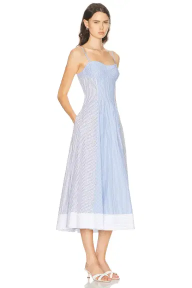SIMKHAI Chamberlain Midi Dress | Thumbnail 2 SIMKHAI Chamberlain Midi Dress | Thumbnail 2