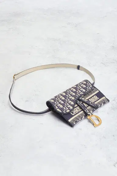 dior Dior Oblique Slim Saddle Pouch | Thumbnail 6 dior Dior Oblique Slim Saddle Pouch | Thumbnail 6