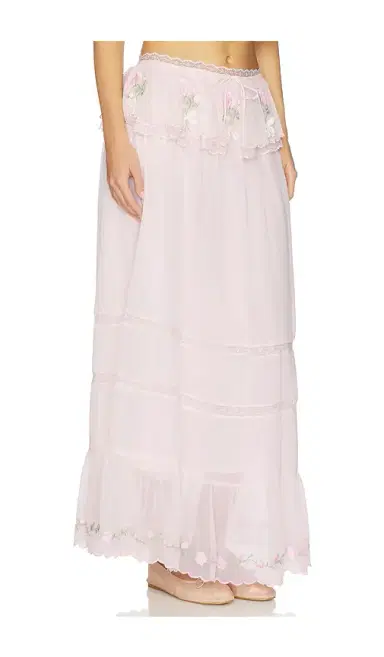 For Love & Lemons Rae Rose Maxi Skirt | Thumbnail 2 For Love & Lemons Rae Rose Maxi Skirt | Thumbnail 2